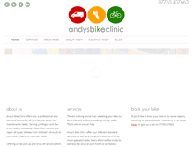 Tablet Screenshot of andysbikeclinic.com